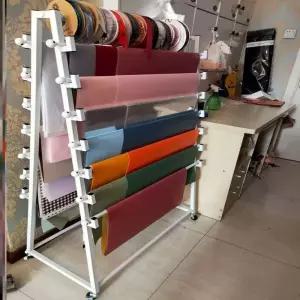 시트지 원단 걸이대 정리대 부착형 도배지 롤러 롤