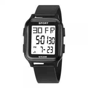 bns 디지털 심플 학생 스포츠 전자 남자 사각 손목 시계 LED시계 손목시계 패션시계