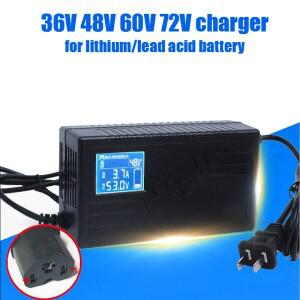 36V 48V 60V 72V 5A 스마트 충전기(LCD ) 43.8v 42V 58.4V 73V 84V 87.6V 71.V 3.8A 67.2V 리튬 이온 리포