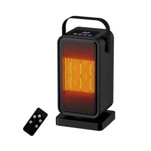 실내용 소형 공간 히터, 고속 난방 휴대용 책상 듀얼 전원 모드, 타이머 및 과열 방지 u2013 침실, 사무실, 가정용 개인 히터