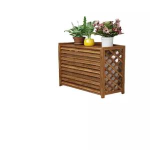 에어컨 실외기 커버 실외 나무 덮개 가림막 야외