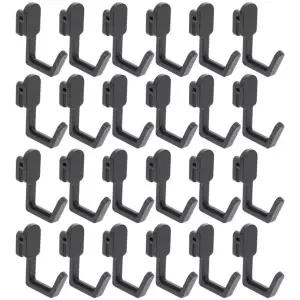 호환  24pcs 페그 보드 후크 플라스틱 Pegboard 헤비 듀티 Pegboard 후크 페그 보드 도구에 대 한 디스플레