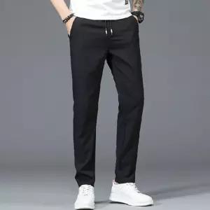 [이지커머스]오피스 회사원 단정 심플 데일리 보온 겨울 남자바지 기모바지 남자긴바지 데일리룩 심플바지