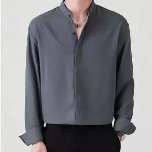 기본핏 차이나넥 남자 패션 셔츠 남방 모던 편안한