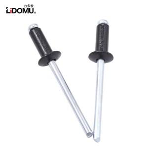 30/50pcs 알루미늄 돔 헤드 2.4mm 3.2mm 4.0mm 검정색 블라인드 리벳