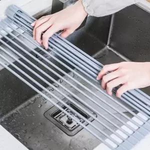 (색상 삼각싱크대롤)삼각싱크대롤매트 선반 건조대 물빠짐 설거지 주방