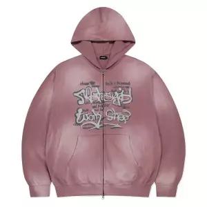 [마하그리드]SPRAY GRAFFITI ZIP UP HOODIE PINKMG2EFMM493A MG2EFMM493APK 923429
