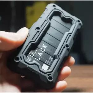 FATBEAR Heavy Duty Shockproof Silicone Bumper Case for Western Digital WD_Black P40 SSD 500G/1TB/2TB