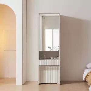 바엘 키큰 템바보드 전신거울 수납 화장대 600 JNF126