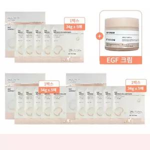 바이애콤 콜라겐 마스크 마스크팩 이지에프 EGF 콜라겐 3박스(15매)+크림 1통