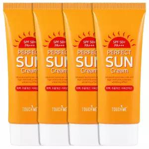 이지하우스 터치미 대용량 톤업 선크림 60ml 4개 SPF50+ PA+++ 650883