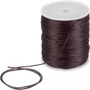 uxcell 1.5mm 나일론 끈 60야드 새틴 팔찌 줄 중국 매듭 비딩 실 보석 제작용 땋은 목걸이 마크레임 트림