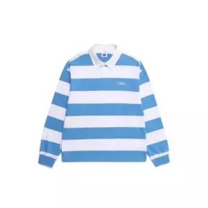 내셔널지오그래픽NATIONALGEOGRAPHIC N261UTS901 스트라이프 럭비 세미오버핏 긴팔 티셔츠 WHITE