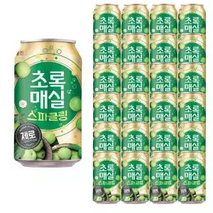 초록매실 스파클링 제로 캔 350ml 24캔