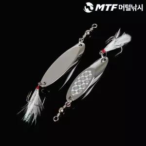 [하프클럽/머털낚시]롱 캐 레어템 홀로그램 닭털 떡 스푼 80g 루어소품