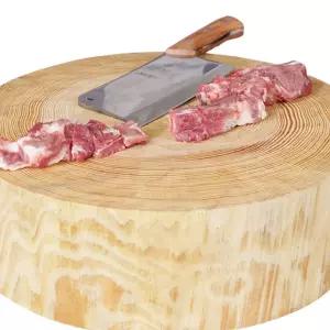 통나무 도마 원형 소나무 생선가게 생선 플레이팅 나무 식당