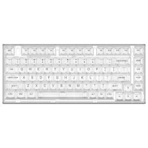 75 게이밍 키보드 / 젤리피쉬 기계식 액슬 백라이트 키 윈도우 케일 X75 화이트 투명 핫 캡 YUNZII