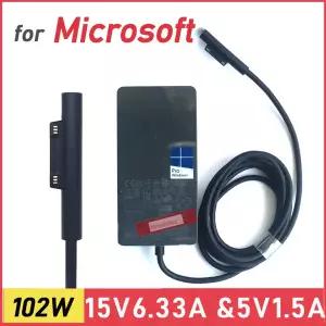 15V 6.33A AC 어댑터 마이크로소프트 서피스 북 2 서피스 프로 5 2017 M3-7Y30 i5-7300U i7-7660U 102W 충