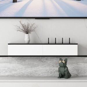 와이파이 셋톱박스 정리함 공유기 무타공 80cm 벽걸이형 수납박스 50x70x25cm