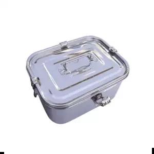 푸드컨테이너 키친플라워 사각 스텐 김치통_중사이즈 5L