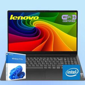 레노버 V15 노트북 2026 비즈니스 FHD 16GB 1080 프로세서 4코어 생산성 11 512GB 15.6인치 PCIe x DDR4 군사용 Pro SSD 에디션 WiFi-6 학교 1920 내구성 및 인텔 Windows