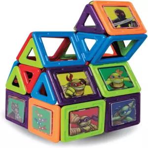 MAGFORMERS 10대 돌연변이 닌자 거북이 60피스 세트 녹색 및 보라색 교육용 자기 기하학적 모양 타일 제작