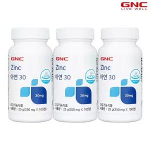 갤러리아 [GNC] 아연 30 (100정) 100일분 x3병_56729x3