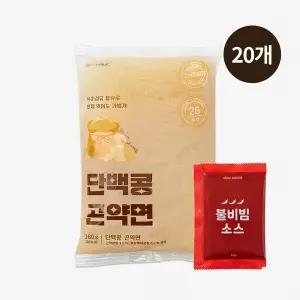 [슬로우래빗]단백콩 곤약면 26kcal 180g+매콤소스 포함 20개입