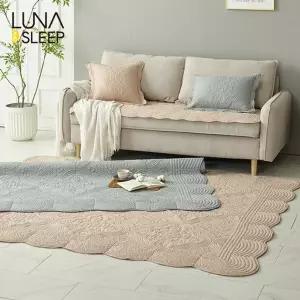 [점보특대형]목화솜 자수퀼팅 통워싱 카페트 1+1 세트(+멀티매트)