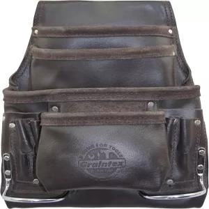 그레인텍스 PS1234 10 포켓 툴 파우치 건축가 전기 기술자 배관공 프레임 사용자용 오일 태닝 가죽