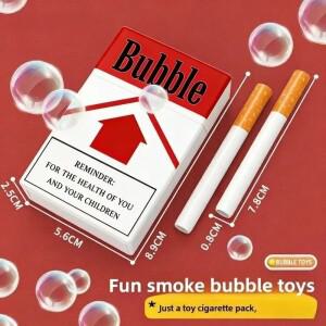 2026년 담배 모양 비눗방울 만들기 장난감 스트레스 해소용 막대 장난감 책상 파티 사진 소품 어린이 성인