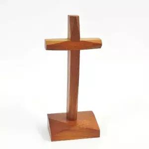 탁상용 스탠드 원목 나무 조명 베드사이드 20cm 저스트지저스 나무십자가