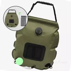 글로 온도측정 캠핑 샤워기 A타입 그린 20L 샤워백 걸이식
