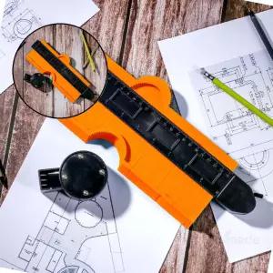 글로 원 락킹 윤곽게이지 25cm 오렌지 양면눈금자