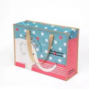 [문구] 타포린 가방 47x33cm 코끼리 방수가방 피크닉가방