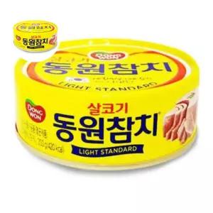 동원참치캔 살코기 100g 술안주 캔참치 살코기참치