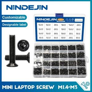 720피스 카운터 싱크 플랫 헤드 필립스호환 소형 미니 소형 나사 세트 m1.4 m2 m2.5 m3 탄소강 컴퓨터 노트