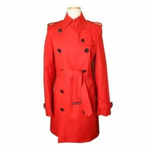 [중고명품] 레드 벨트 트렌치코트 6