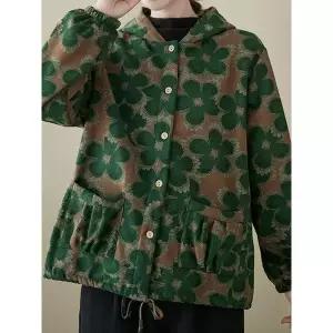 [하프클럽/화세]화세 플라워스트링플리스점퍼_HB5WJP009C