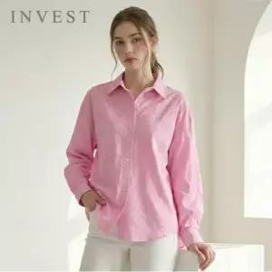 [인베스트] 샤이닝 데미지 롱 블라우스_IN6S1BL5091