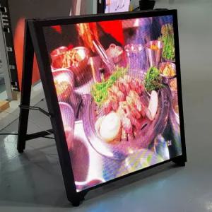 파티 A형 접이식 디지털 스탠드 입간판 LED 전광판 배너 2.5