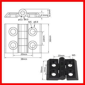 90mm 알루미늄 도어 핸들과 프레임 힌지가 있는 20 시리즈 알루미늄 압출 프로파일용 4pcs 2020 시리즈 압
