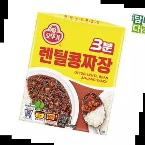 자취생 오뚜기 3분 렌틸콩짜장 X 200g 12개
