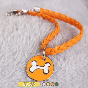 [무료각인] 원형 본 목걸이 인식표 /강아지/고양이/이름표/미아방지