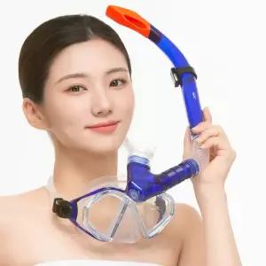 스노쿨링세트 오리발 실리콘 스노클링 마스크세트 성인 아동 