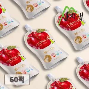 산지애 사과원액주스 60팩 / 사과즙 착즙 NFC