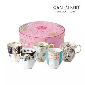 [로얄알버트](타임스퀘어점리빙관) 100주년 리프레시 머그컵 5인조(전기)