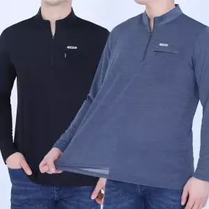 봄 여름 긴팔쿨티 냉감티셔츠 쿨티셔츠 쿨링 쿨론 아이스 스판 땀흡수 기능성 얇은 냉장고 시원한 작업복 상의 빅사이즈