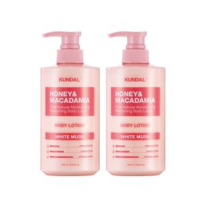 쿤달 바디로션, 화이트머스크, 500ml, 2개