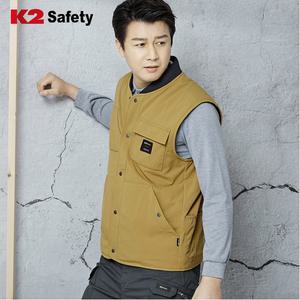 조끼 K2 safety VE-F104 추동 방한 패딩조끼 멀티/입체포켓 제전 근무복 워크웨어 작업복